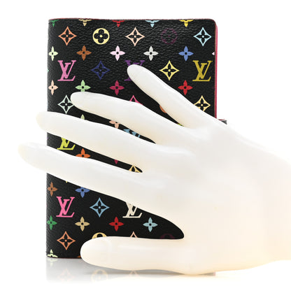 Louis Vuitton Monogram Multicolor Small Ring Agenda Cover Black Grenade 2 of 10