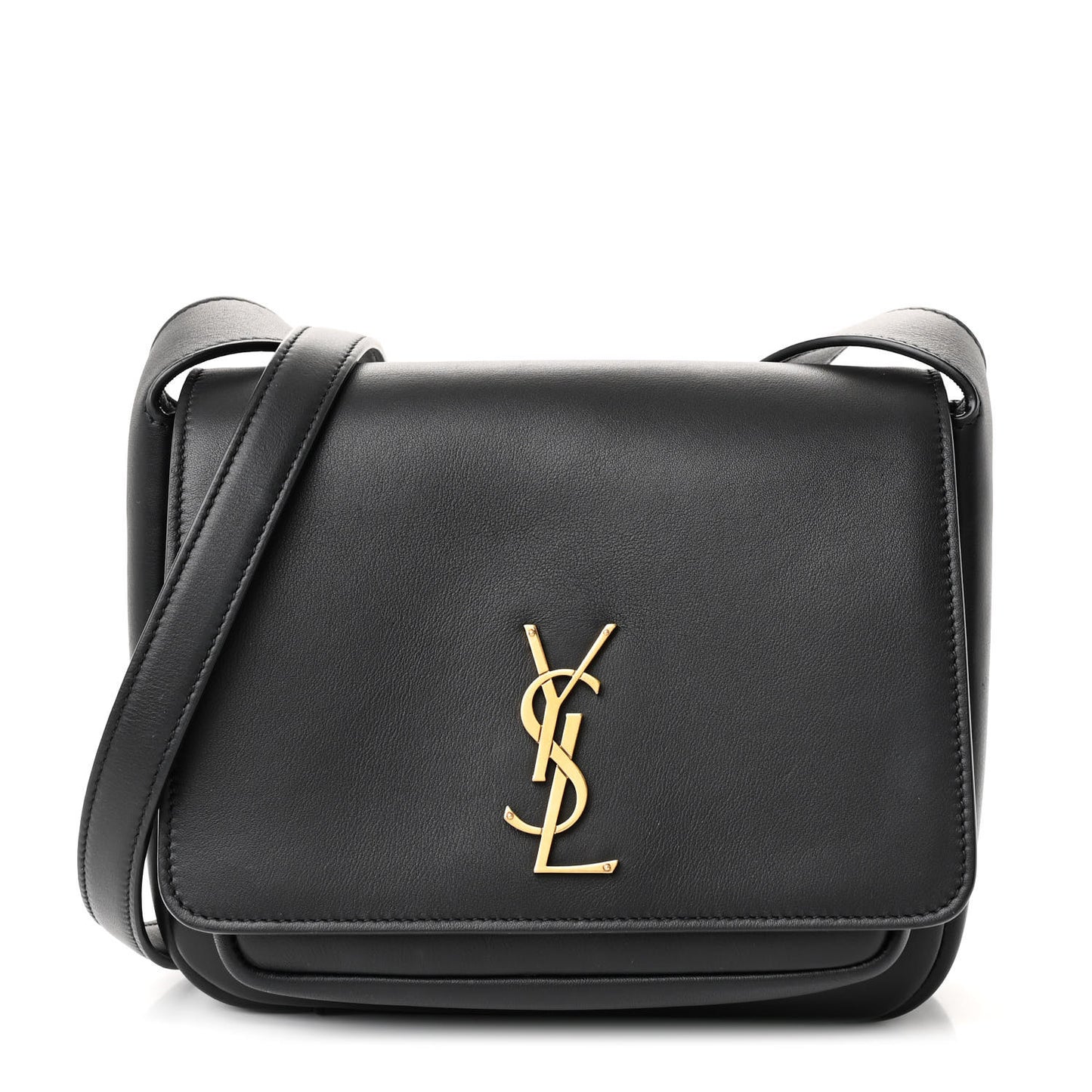 Grained Calfskin Monogram Niki Satchel Black