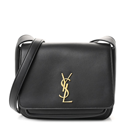 Saint Laurent Grained Calfskin Monogram Niki Satchel Black 1 of 11
