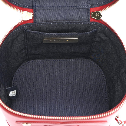 Chanel Lambskin Timeless Vanity Cosmetic Case Red 5 of 10