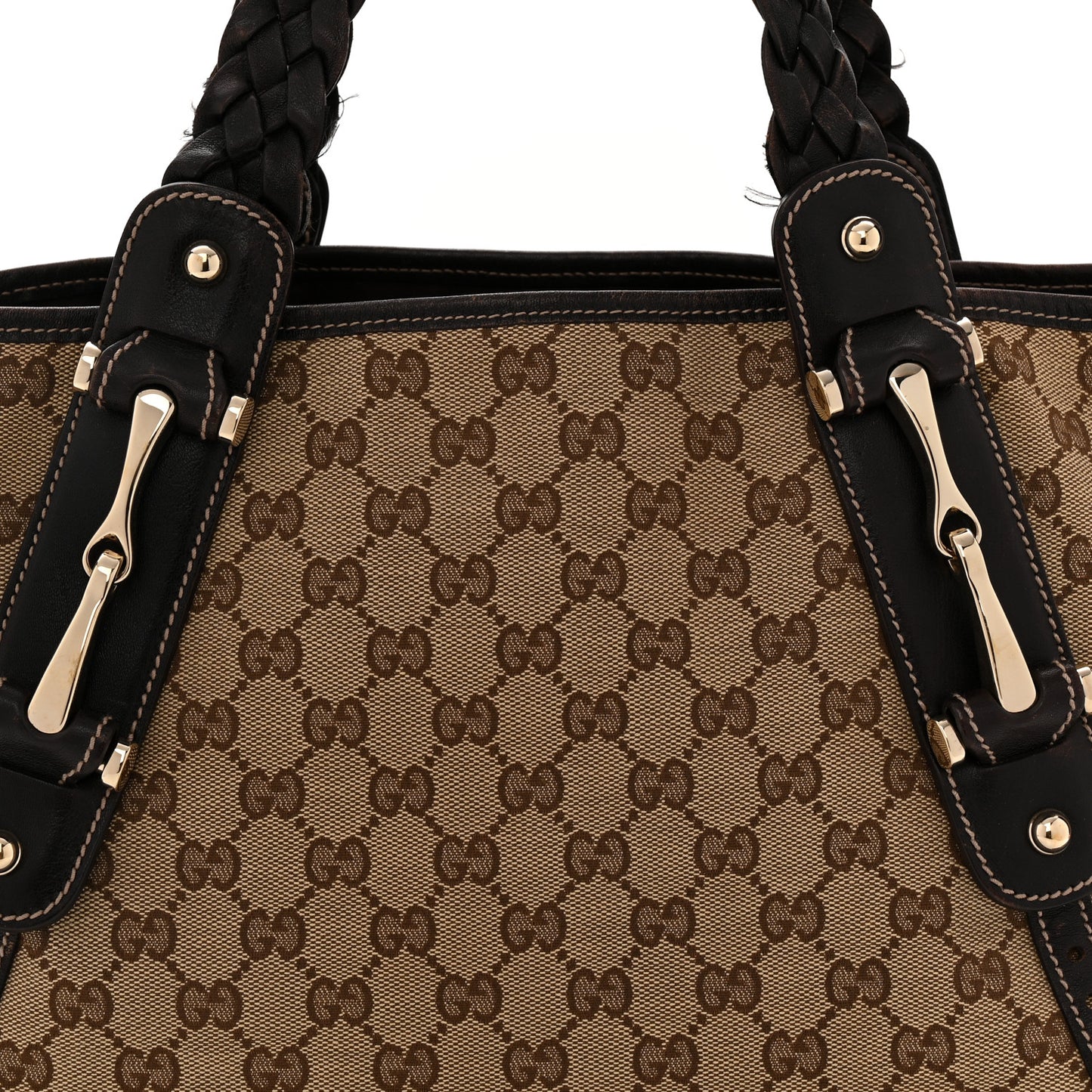 Monogram Small Pelham Shoulder Bag Dark Brown