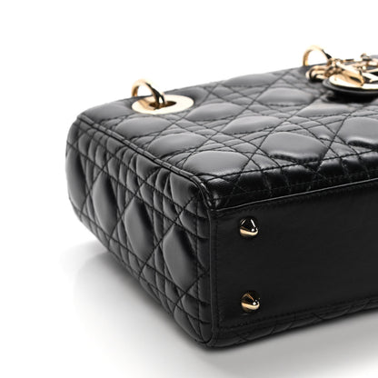 Christian Dior Lambskin Cannage Small Lucky Badges My Lady Dior Black 7 of 14