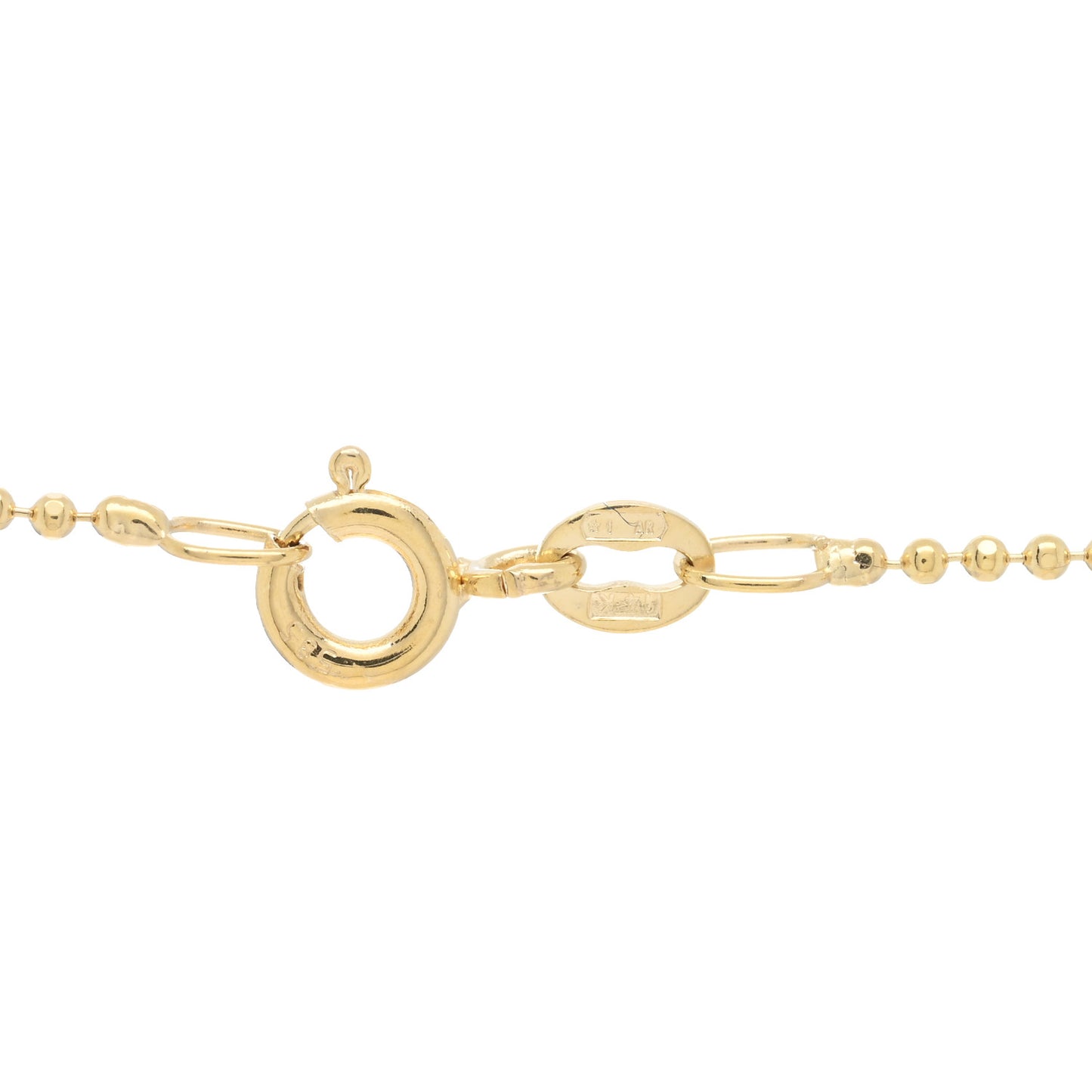 18K Yellow Gold Small Leaf Necklace