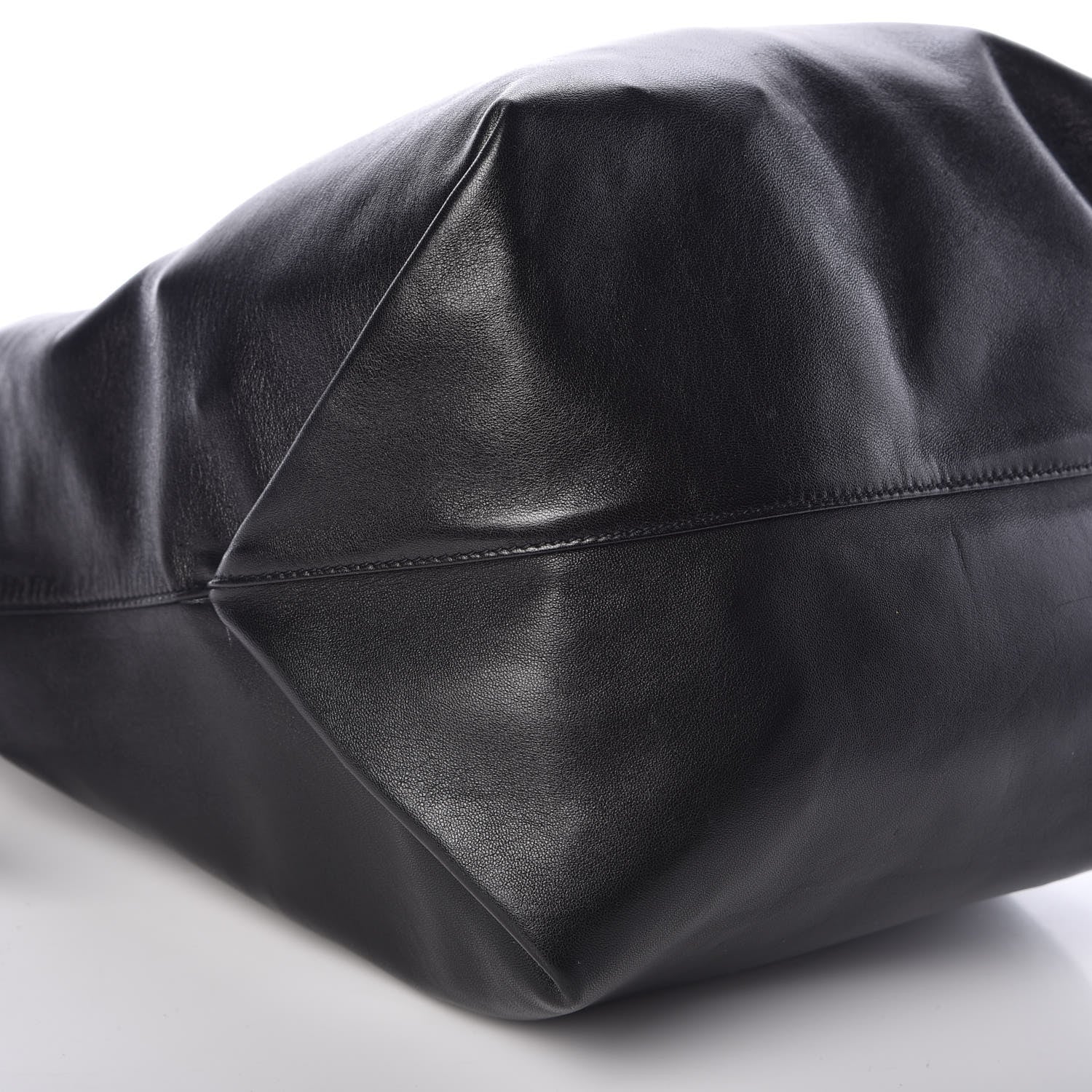 Saint Laurent Lambskin Teddy Drawstring Bag Black 12 of 13