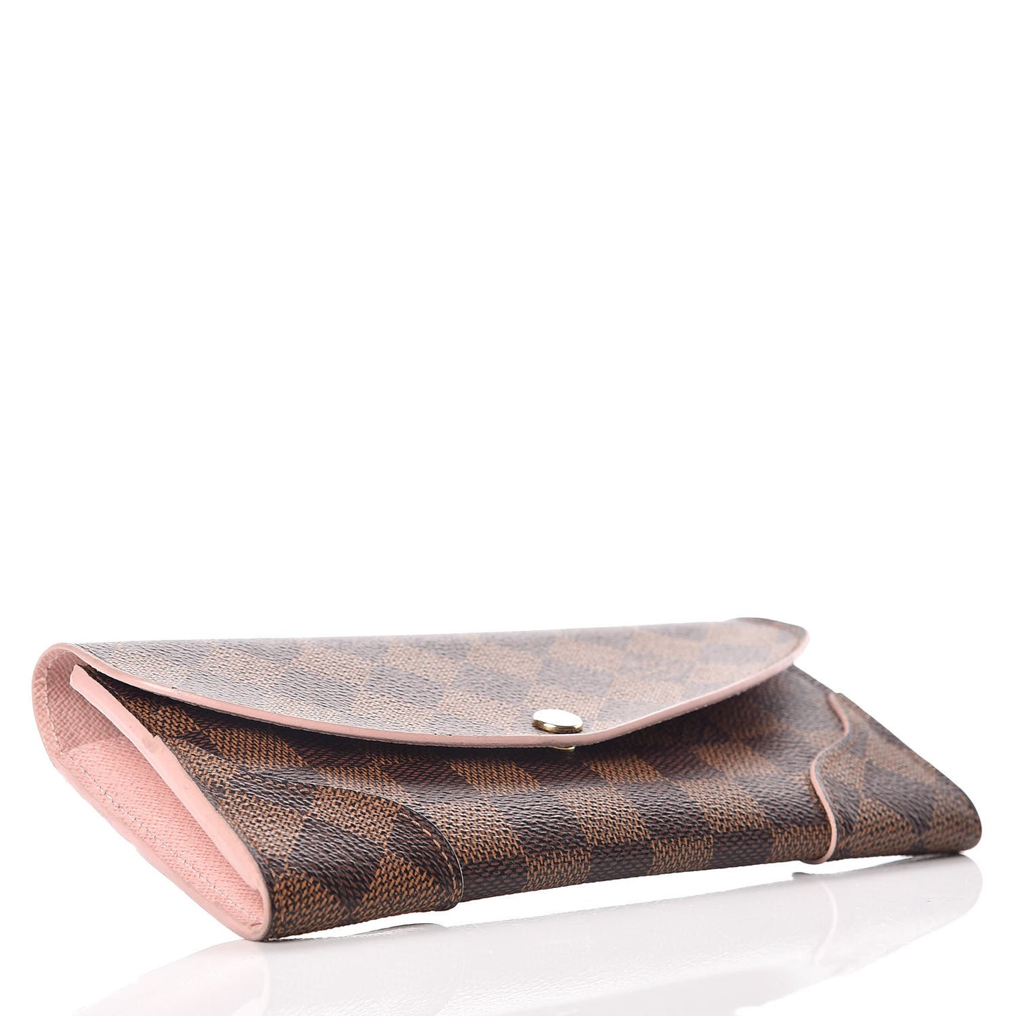 Damier Ebene Caissa Wallet Rose Ballerine