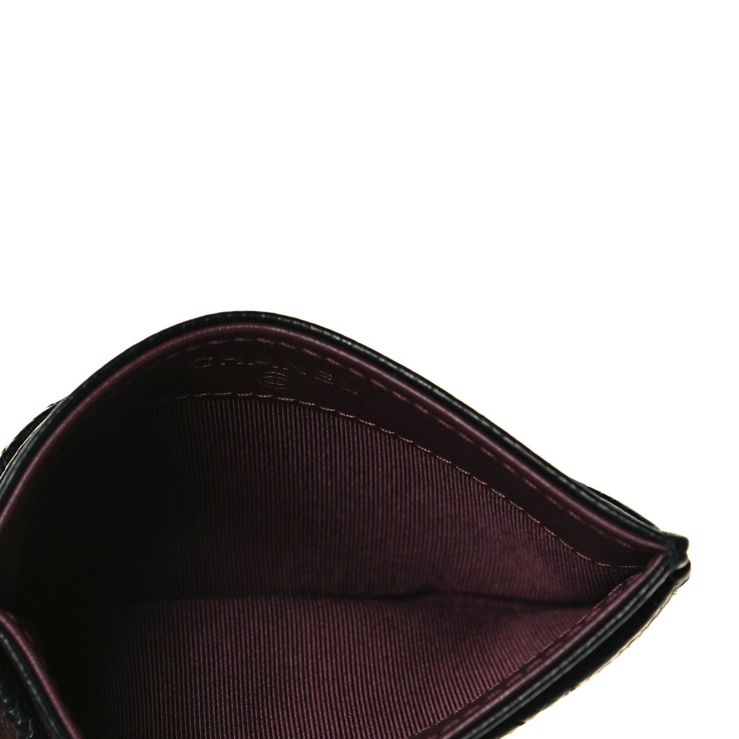 Caviar Quilted Card Holder Black