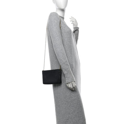 Louis Vuitton Empreinte Double Zip Pochette Black 2 of 12