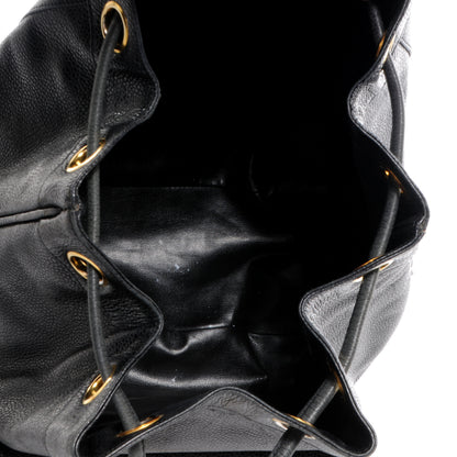 Chanel Caviar Drawstring Backpack Bag Black 6 of 9