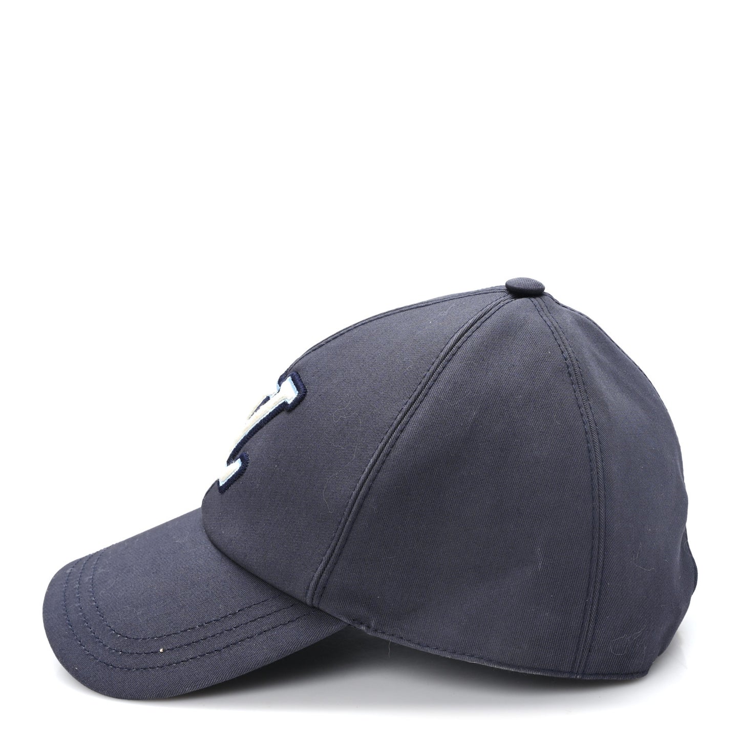 Cotton LV Signature Cap M Bleu Marine
