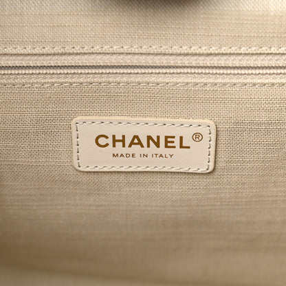 Chanel Mixed Fibers Small Deauville Tote Navy 7 of 12