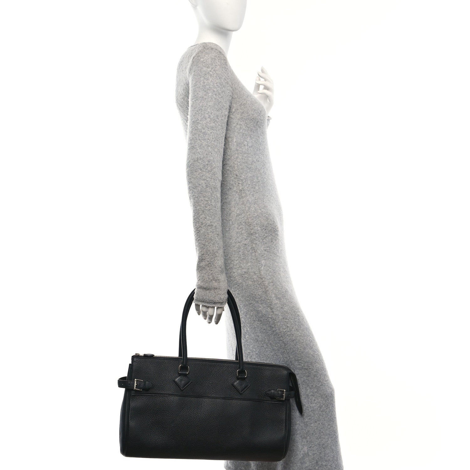 Hermes Taurillon Clemence Atlas 42 Black 2 of 9