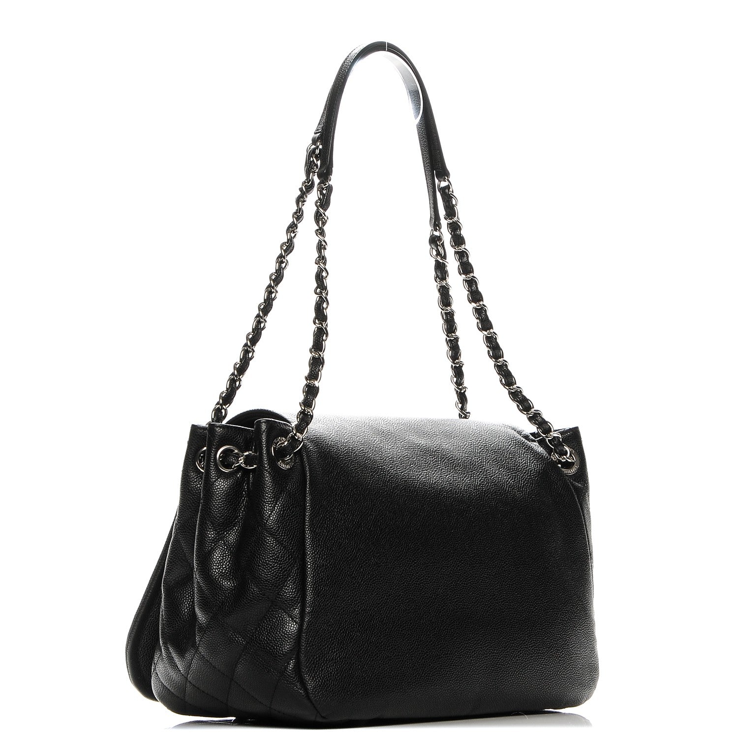 Chanel Caviar Timeless CC Accordion Flap Black 3 of 7