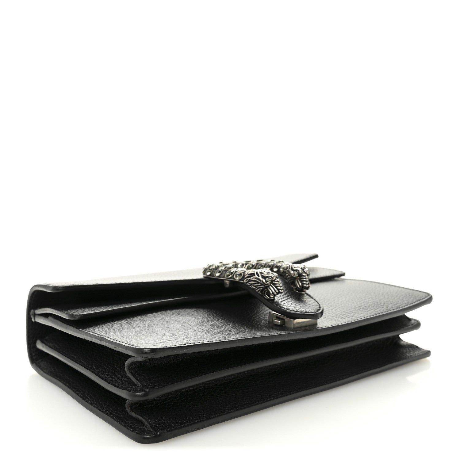 Gucci Pebbled Calfskin Small Dionysus Shoulder Bag Black 4 of 13