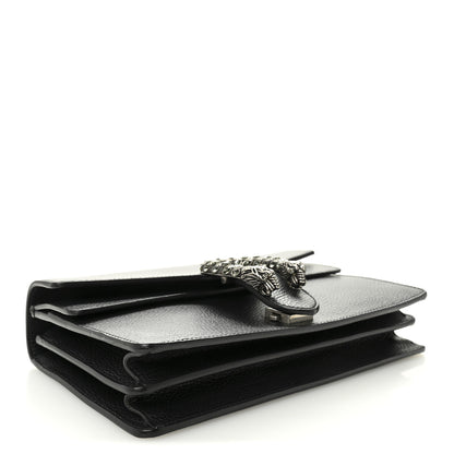 Gucci Pebbled Calfskin Small Dionysus Shoulder Bag Black 4 of 13