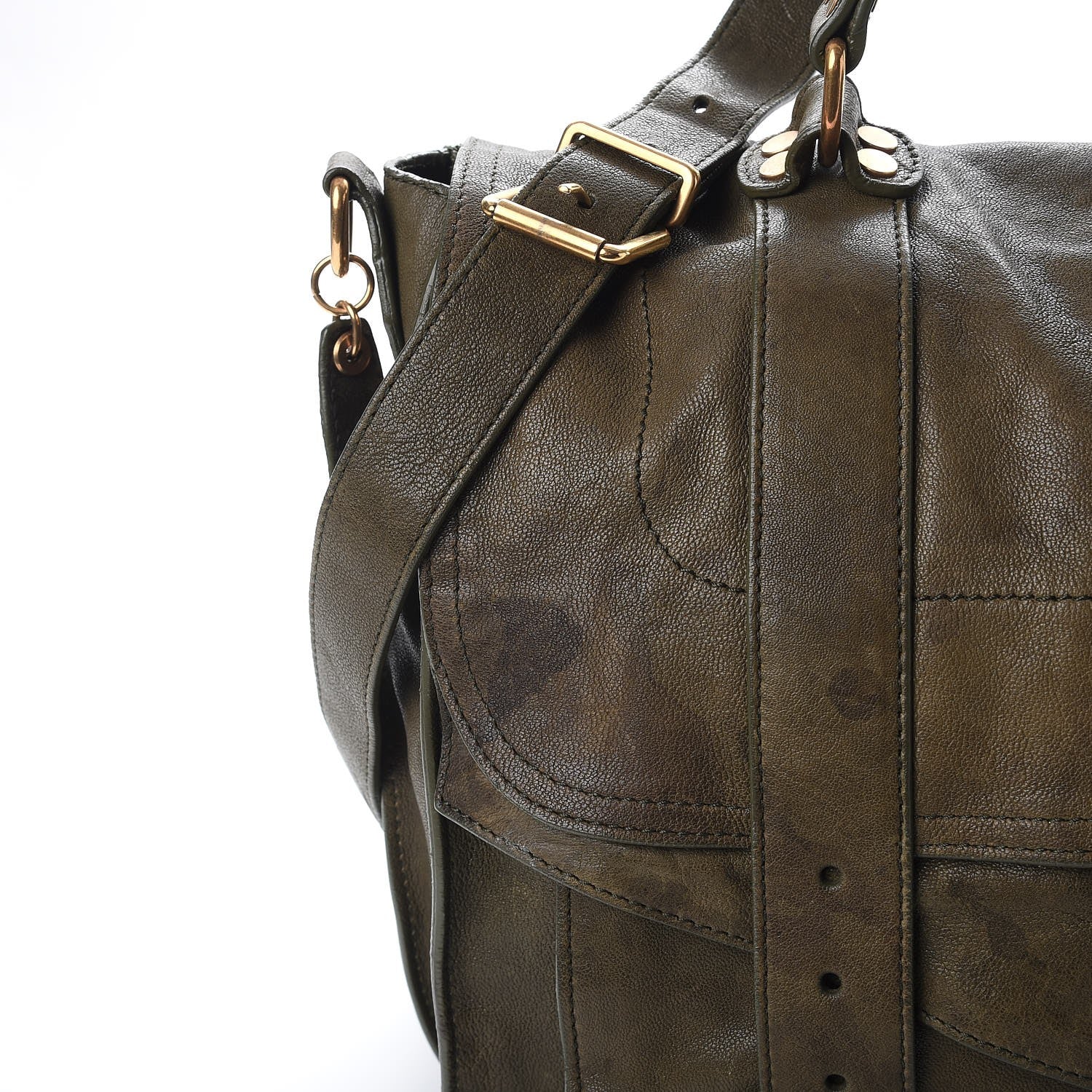 Proenza Schouler Lambskin Large PS1 Satchel Military 11 of 17