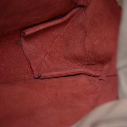 Celine Lambskin Vertical Bi-Cabas Beige Red 12 of 21