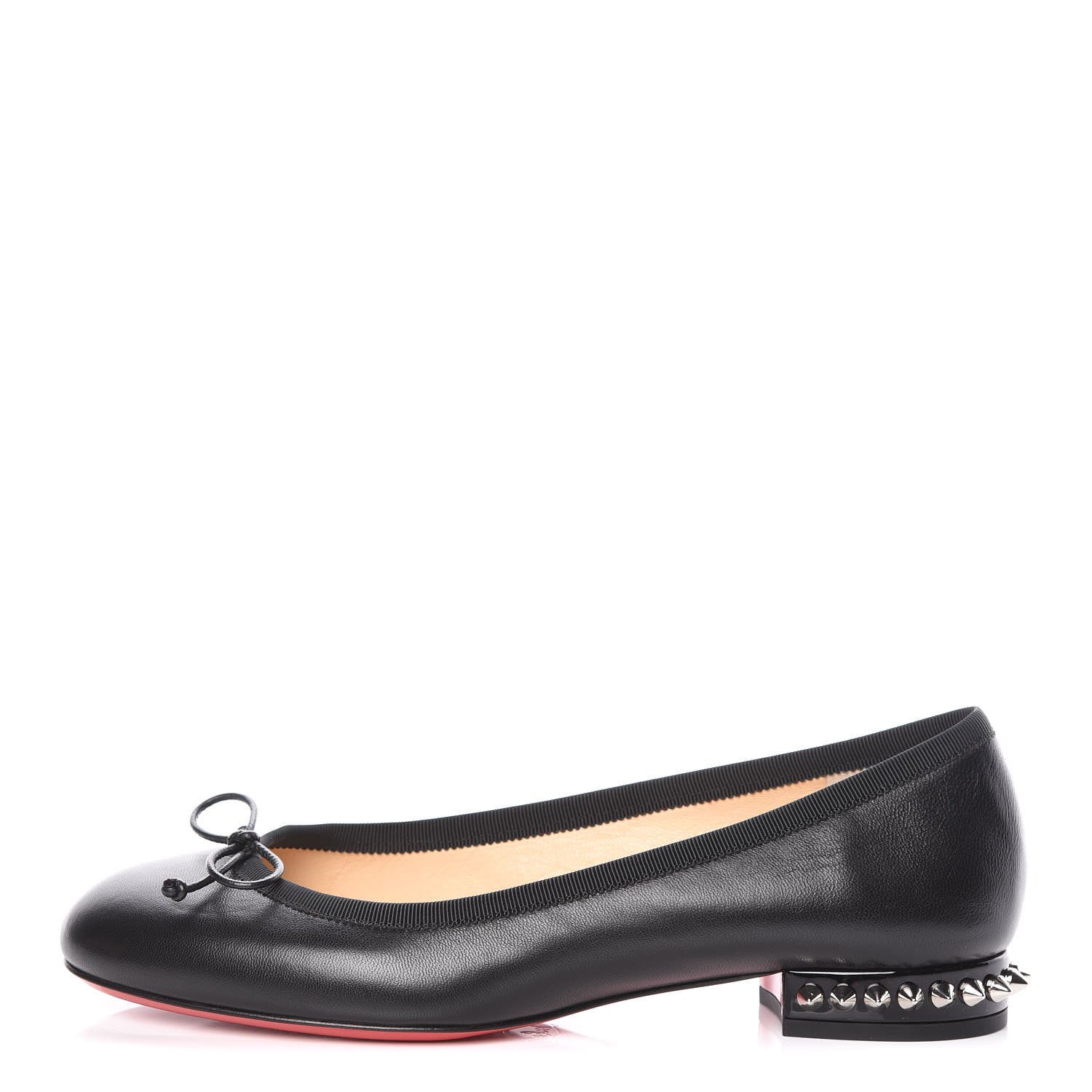 Christian Louboutin Shiny Nappa La Massine Flats 35 Black 1 of 8