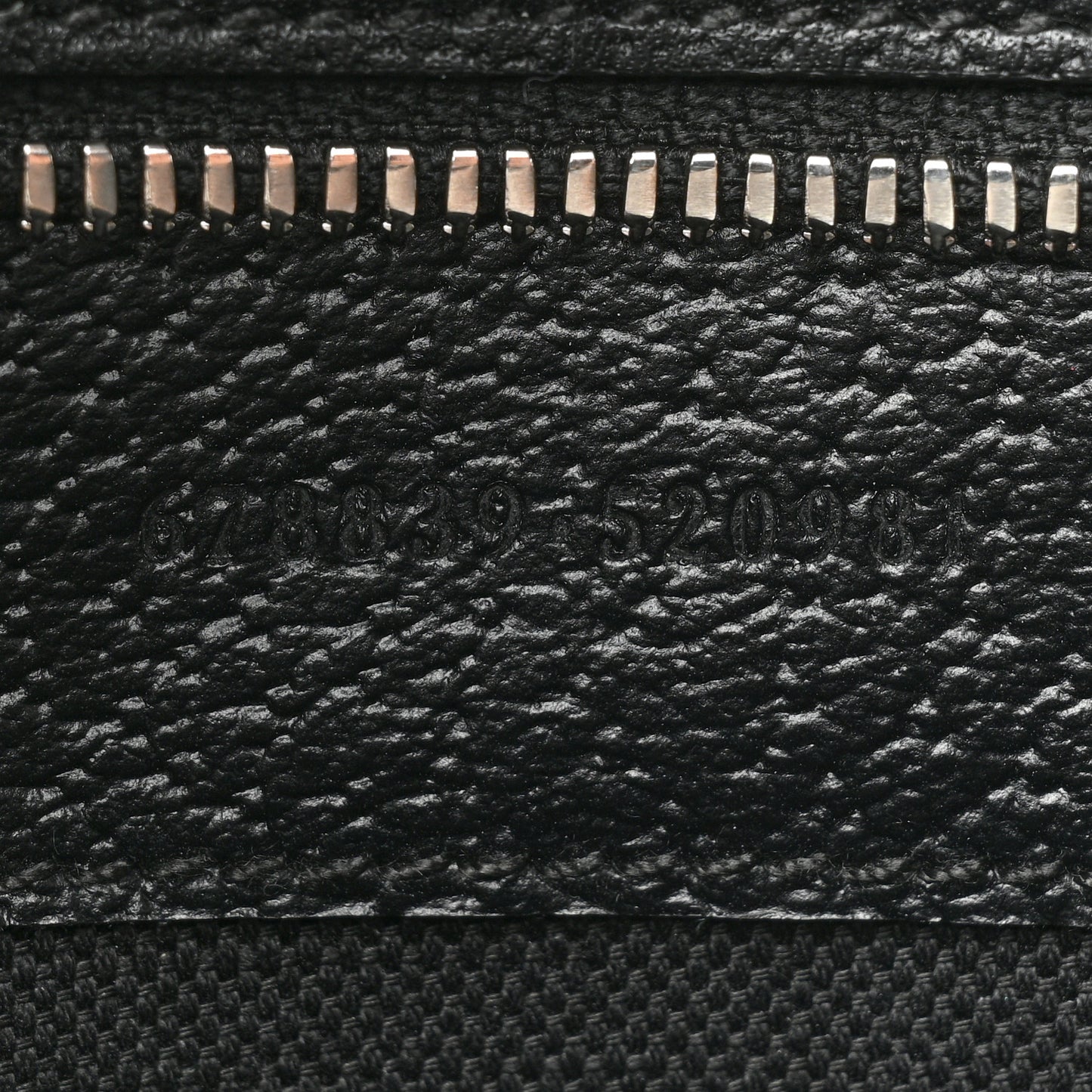 Monogram Jumbo GG Textured Dollar Calfskin Tote Bag Black
