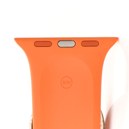 Hermes Silicone 41mm Apple Sports Watch Single Tour Band Orange 5 of 5
