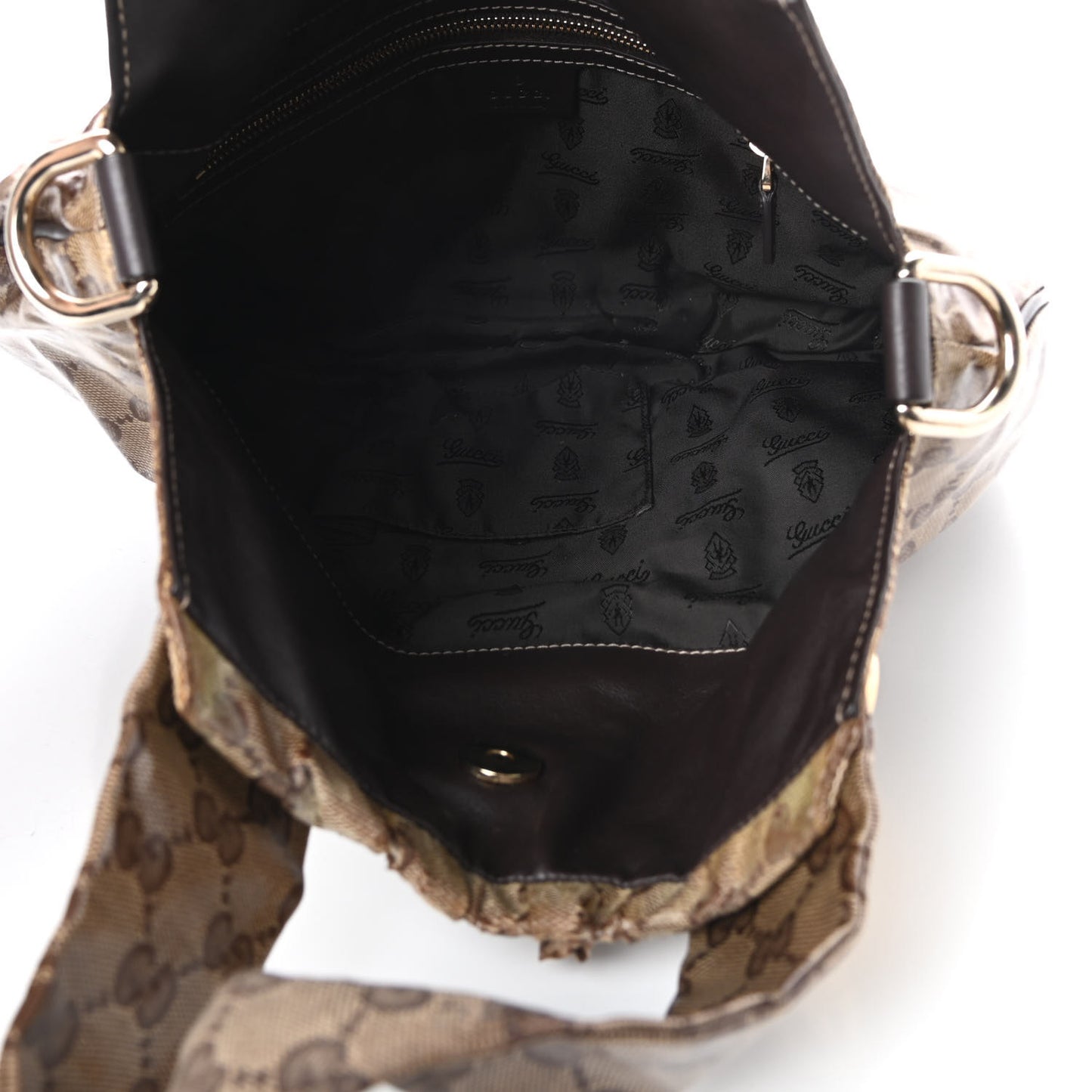 Crystal Monogram Small Hysteria Tote Dark Brown