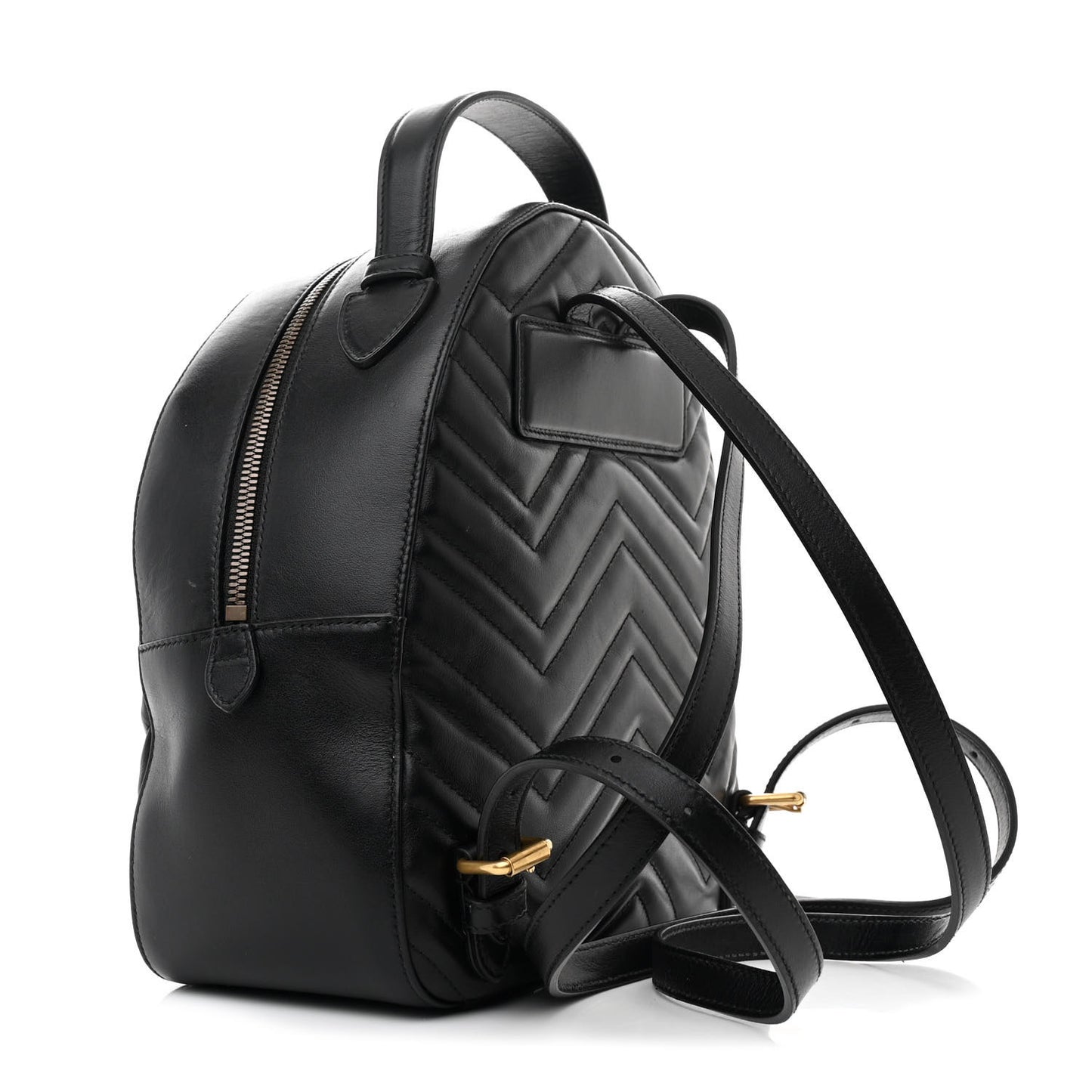 Calfskin Matelasse GG Marmont Dome Backpack Black