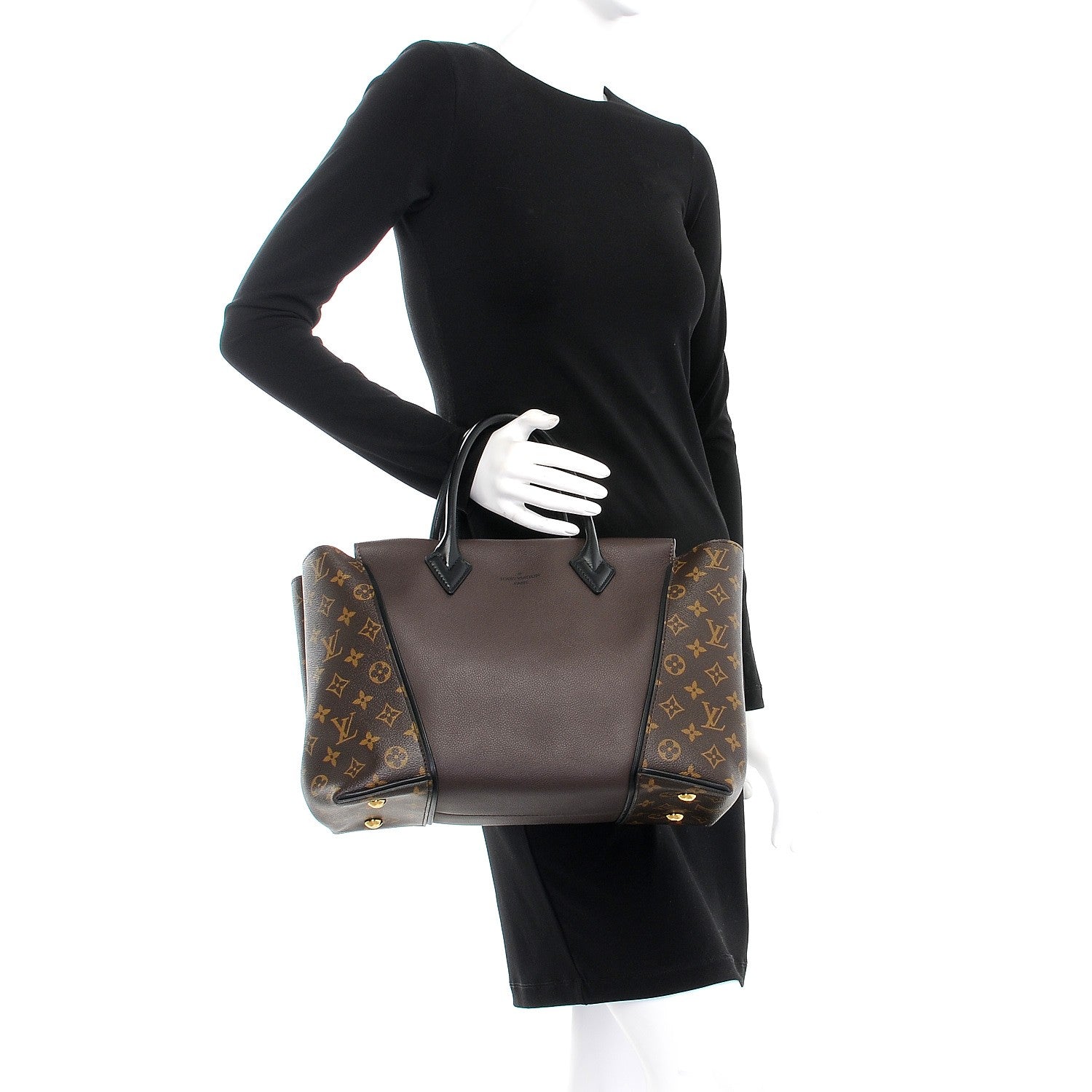 Louis Vuitton Veau Cachemire Monogram Tote W PM Chocolate 2 of 10
