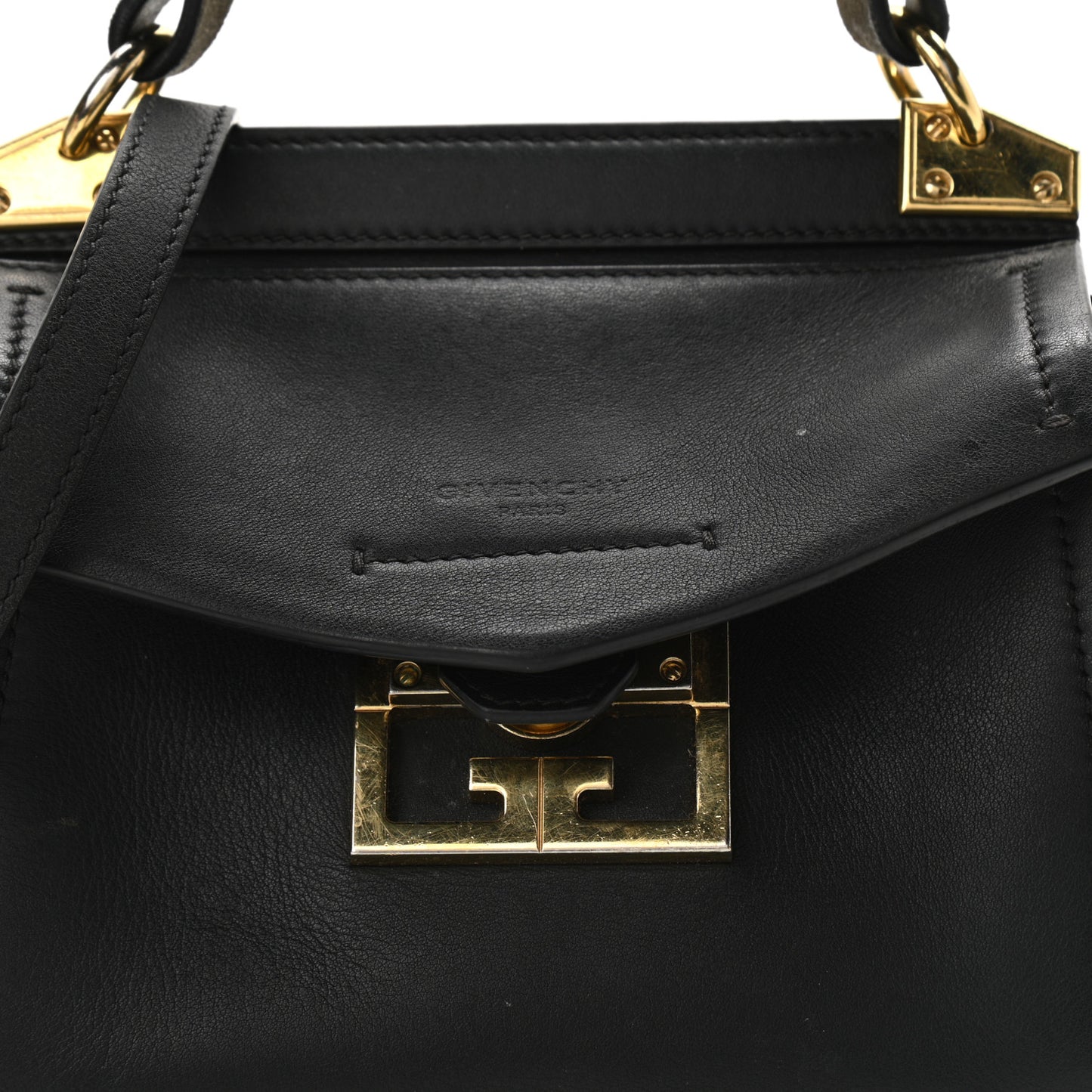 Calfskin Mini Mystic Shoulder Bag Black