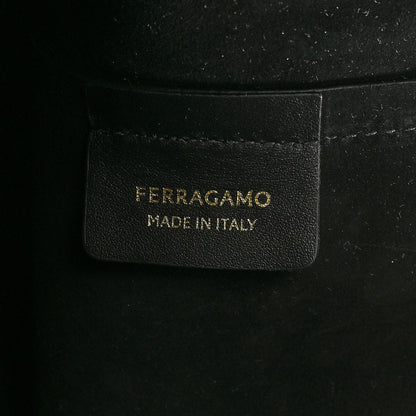 Salvatore Ferragamo Calfskin Medium Charming Tote Black 7 of 10