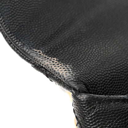 Chanel Caviar Lizard Embossed Quilted Small Coco Handle Flap Black 13 of 17