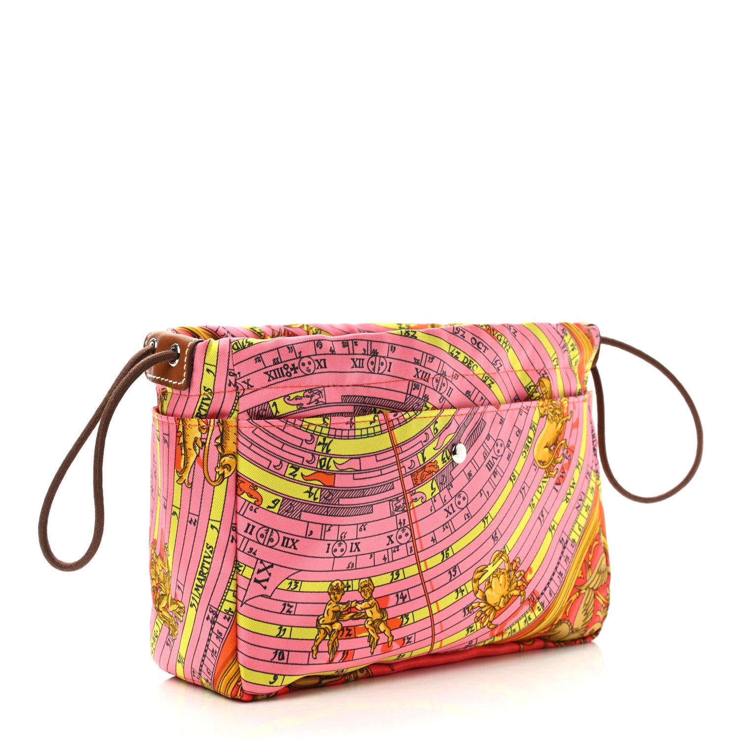 Hermes Silk Barenia Astrologie Fourbi 20 PM Pouch Pink Fauve 3 of 6