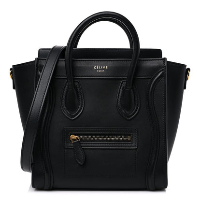 Celine Smooth Calfskin Nano Luggage Black 1 of 12