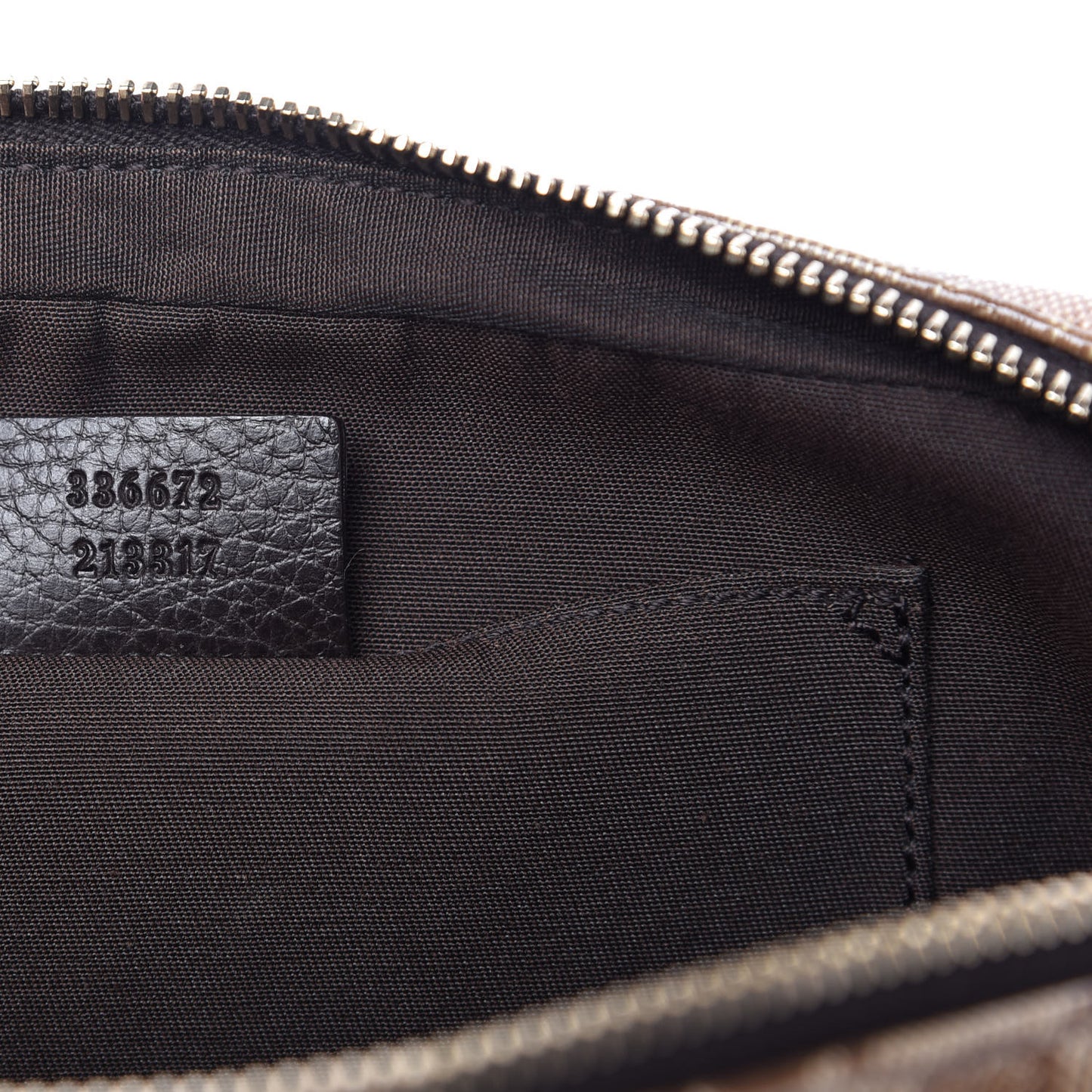 Crystal Monogram Belt Bag Brown