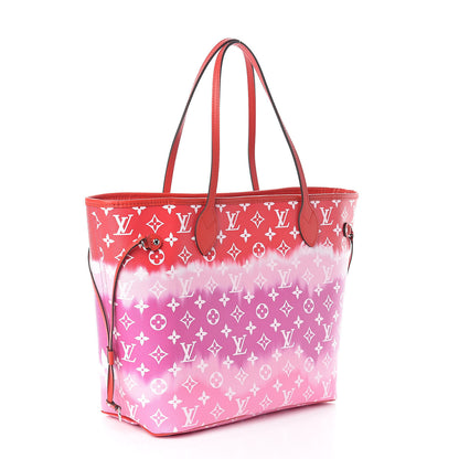 Louis Vuitton Monogram Escale Neverfull MM Rouge 3 of 10