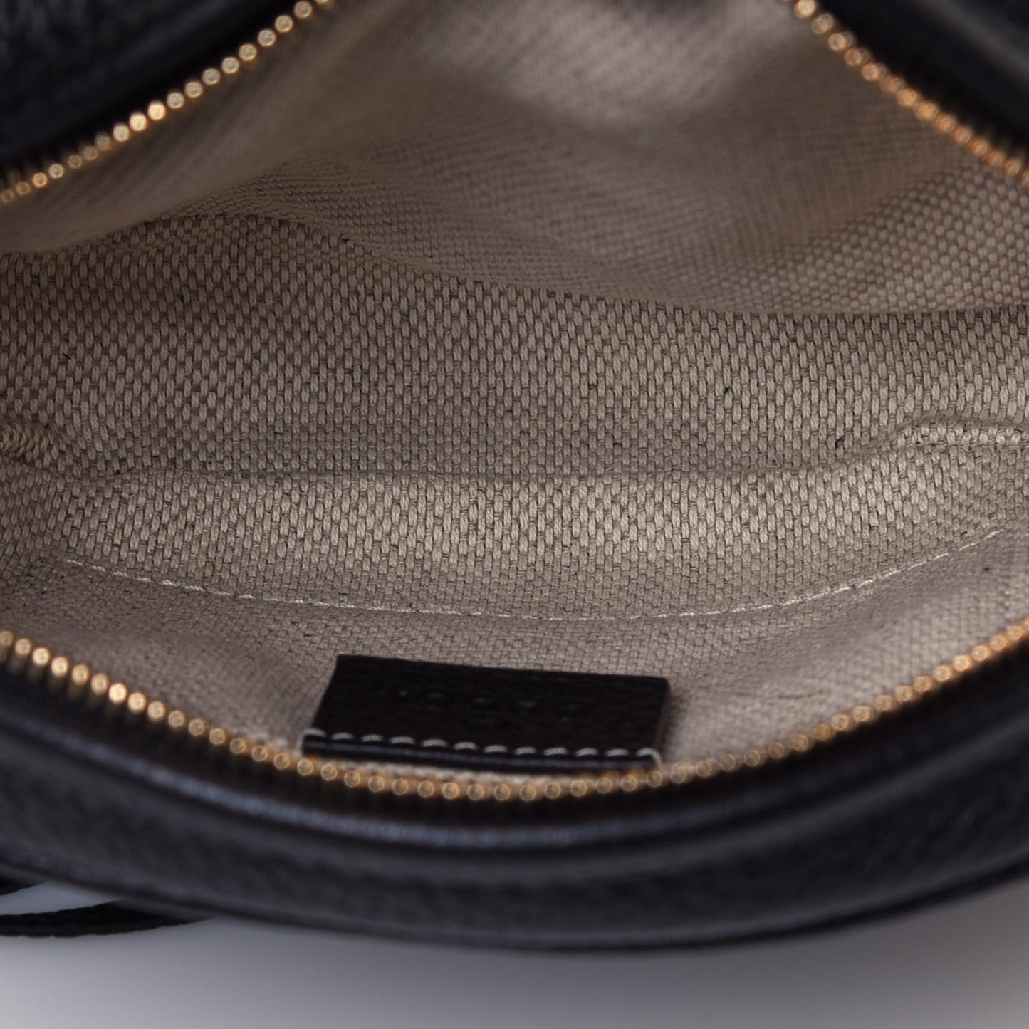 Pebbled Calfskin Mini Soho Chain Bag Black