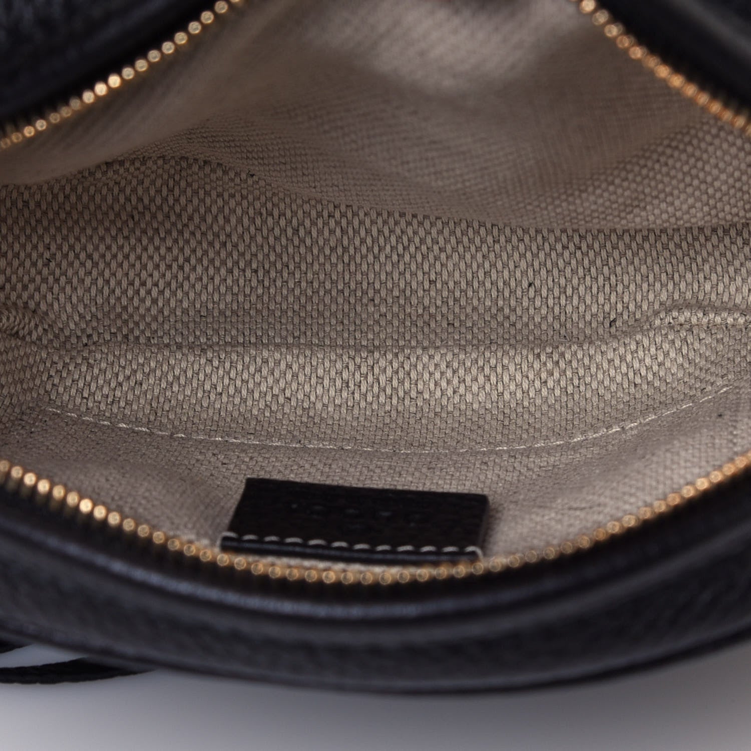 Gucci Pebbled Calfskin Mini Soho Chain Bag Black 5 of 13