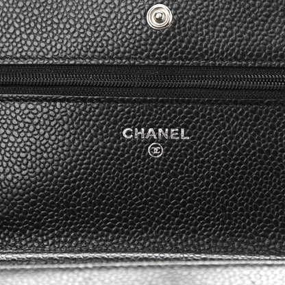 Chanel Caviar Quilted Wallet On Chain WOC Black 6 of 11