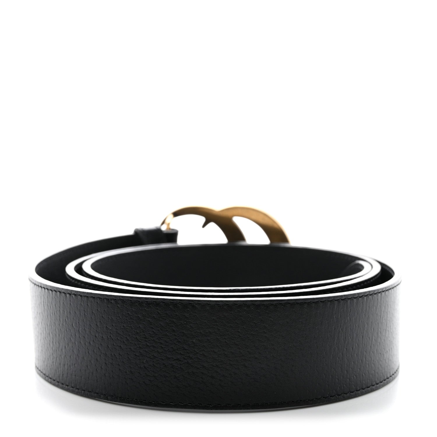 Gucci Textured Dollar Calfskin Double G 40mm Belt 110 44 Black 2 of 6