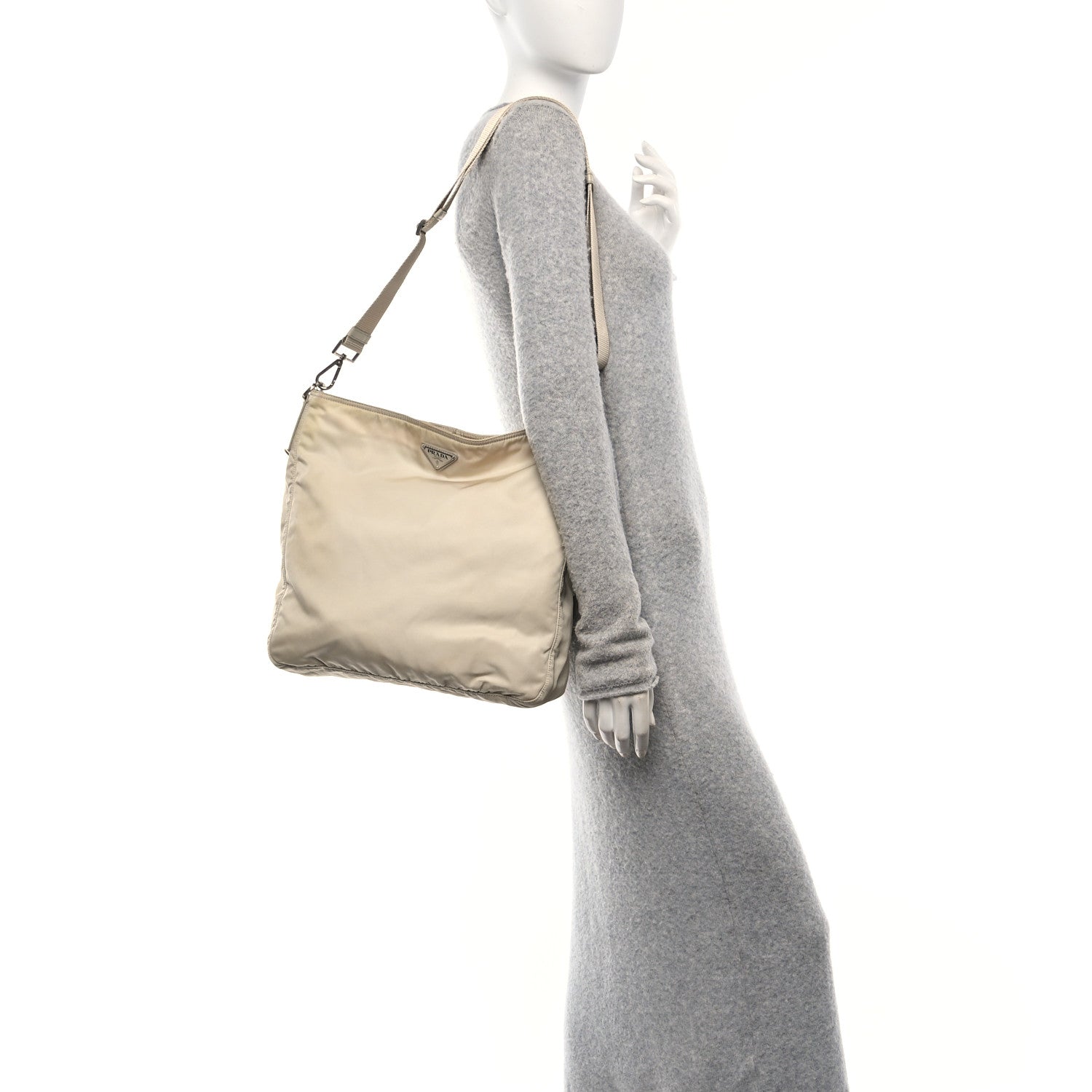 Prada Tessuto Nylon Messenger Bag Deserto 2 of 10