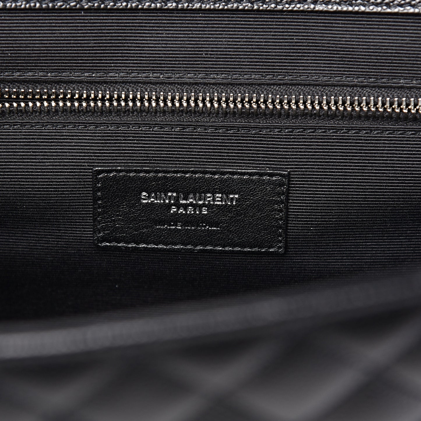 Grain De Poudre Large Tri-Quilt Monogram Satchel Black