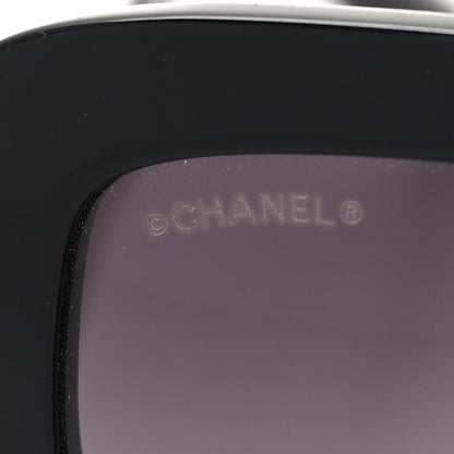 Chanel Acetate Spring Butterfly Sunglasses 5370 Black Silver 7 of 7