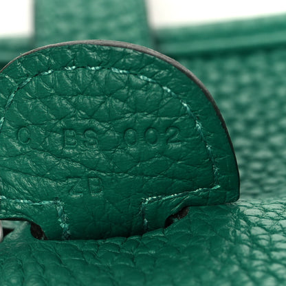 Hermes Taurillon Clemence Evelyne III PM Vert Vertigo 6 of 10