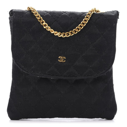 Chanel Jersey Quilted Shoulder Bag Black 1 of 9