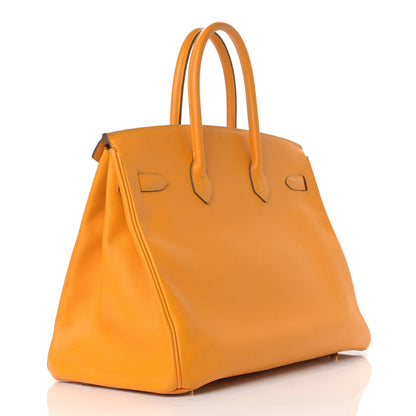 Hermes Epsom Birkin 35 Jaune D'Or 3 of 26