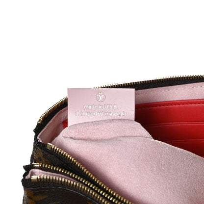 Louis Vuitton Monogram Blooming Flowers Double Zip Pochette 7 of 11