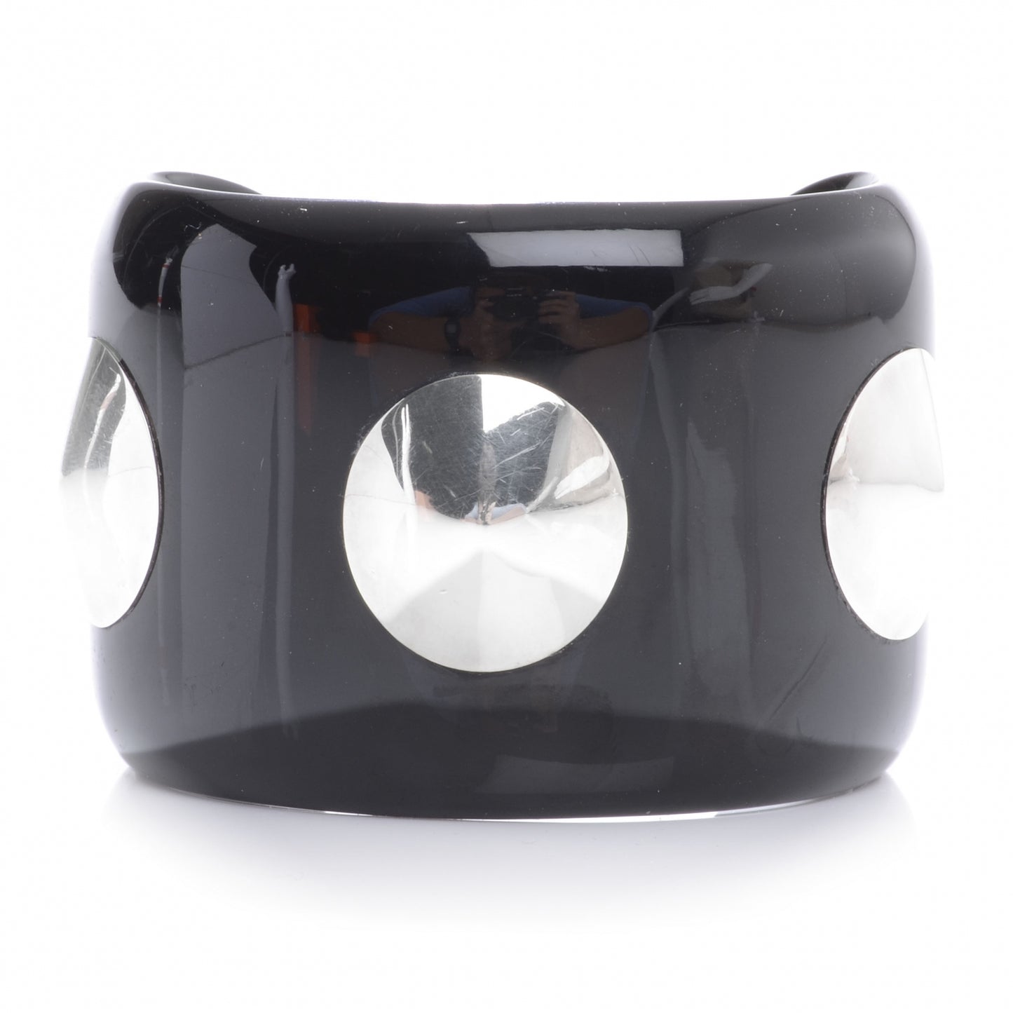 Horn Sterling Silver Cuff PM Black
