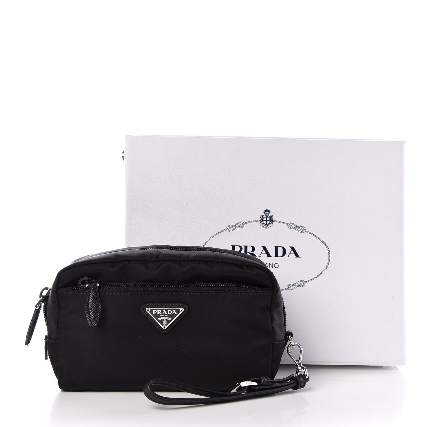 Nylon Vela Cosmetic Pouch Black
