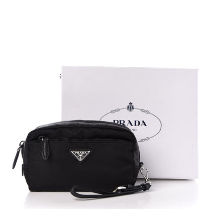Prada Nylon Vela Cosmetic Pouch Black 9 of 9