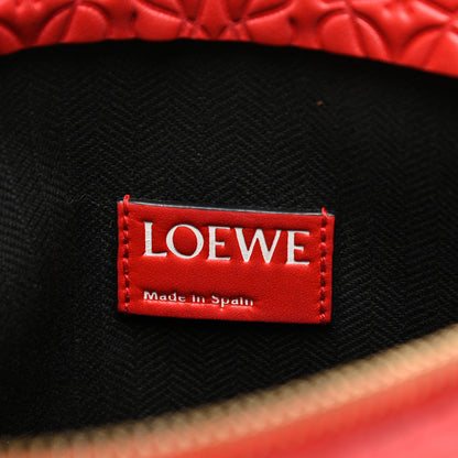 Loewe Calfskin Embossed Repeat T Pouch Red 7 of 9