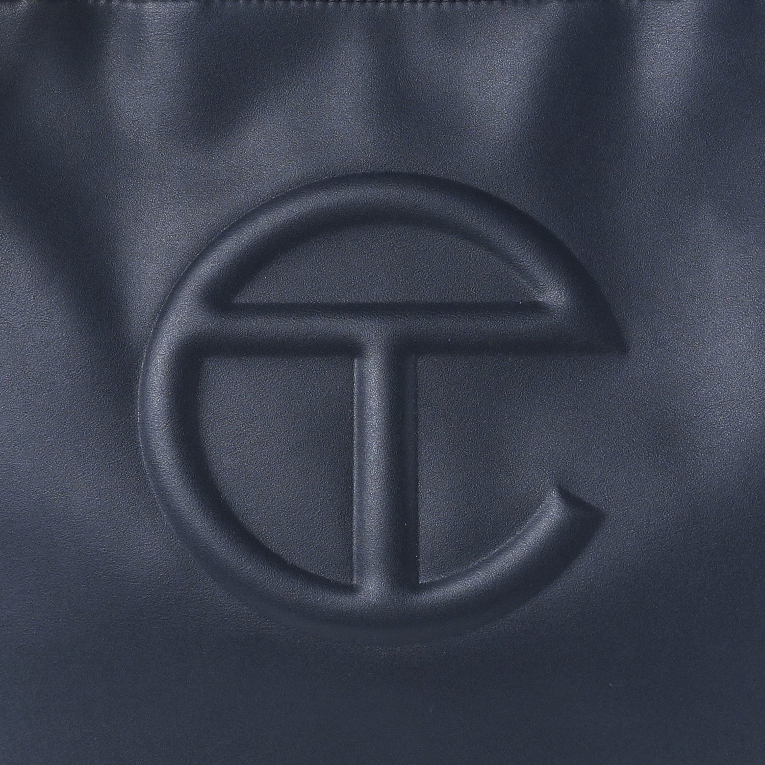 Telfar Vegan Leather Medium Shopping Bag Navy 8 of 11