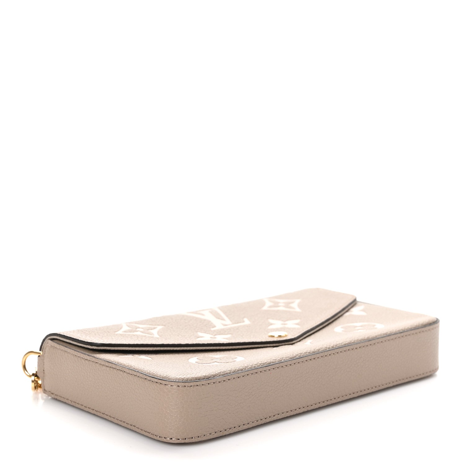 Louis Vuitton Empreinte Monogram Giant Felicie Pochette Tourterelle Creme 5 of 11